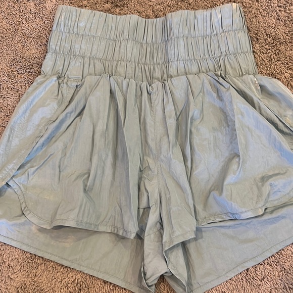 Green Free People Movement Shorts - Picture 1 of 1